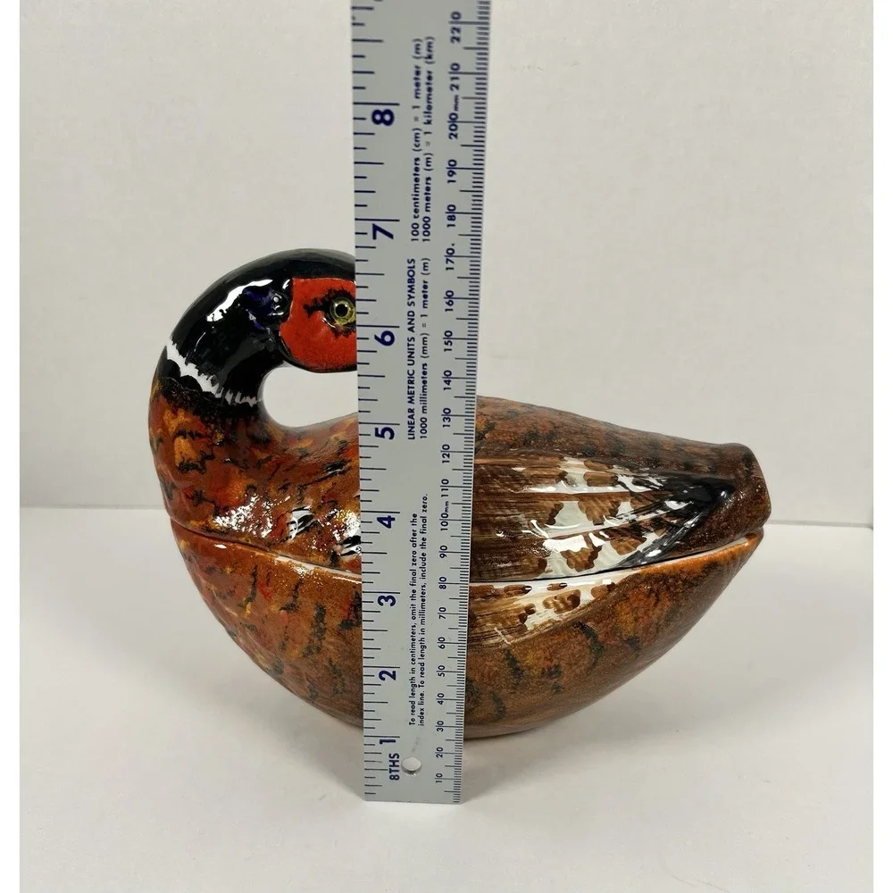 Meiselman Pheasant Soup Tureen ITALY Mancer Ladle Not Included Read VTG RARE